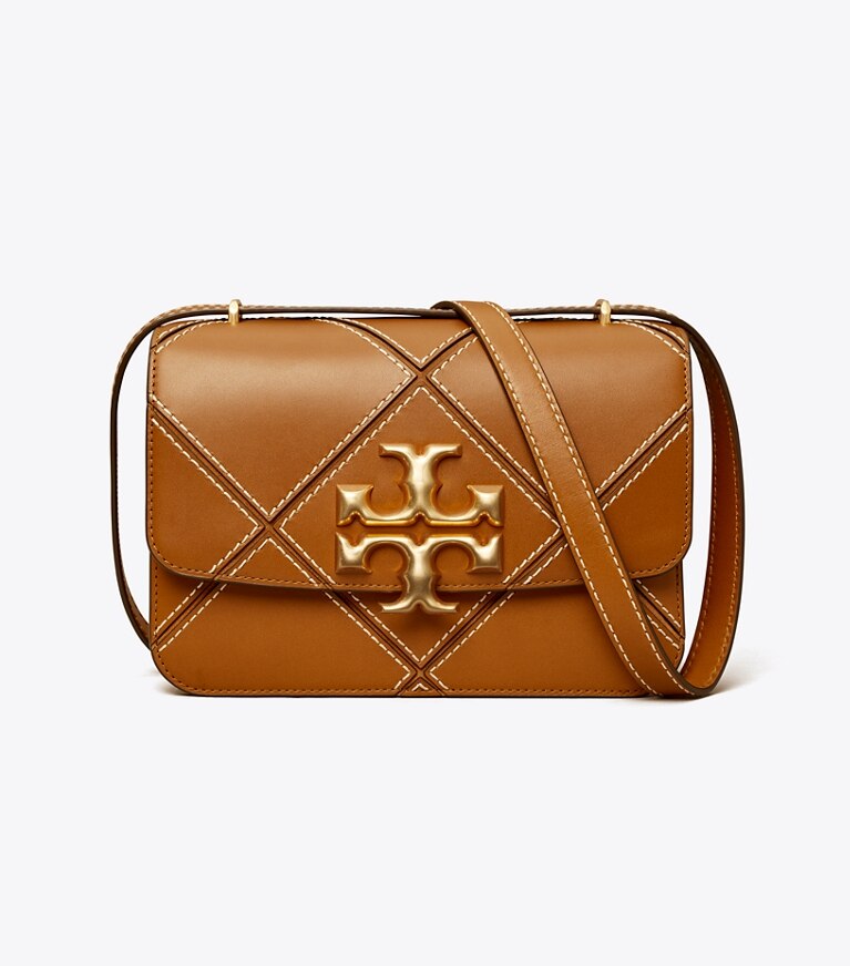 Tory Burch designer shoulder bags Eleanor Bag  in Classic Cuoio angle
