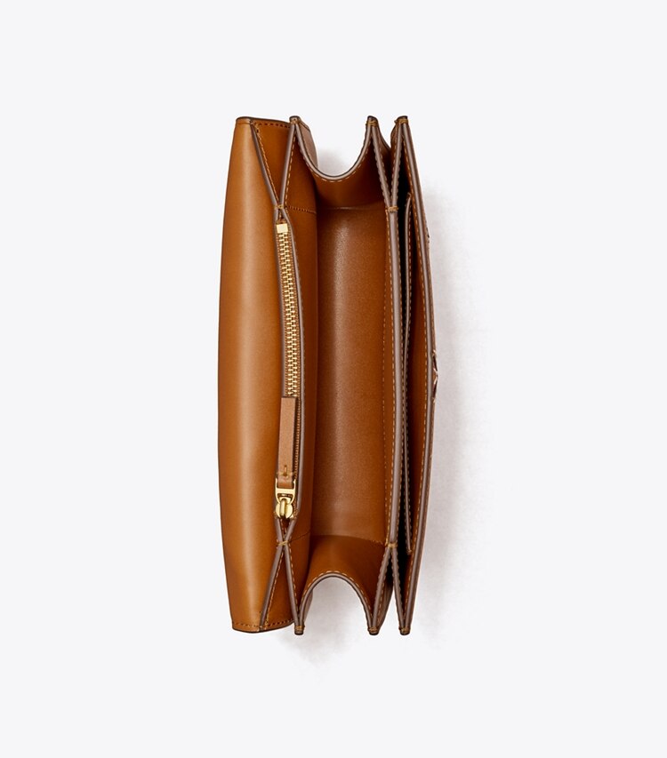 Tory Burch designer shoulder bags Eleanor Bag  in Classic Cuoio overhead