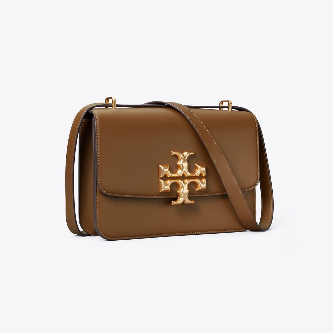 Buy Tory Burch Eleanor Shoulder Bag with Leather Strap, Brown Color Women