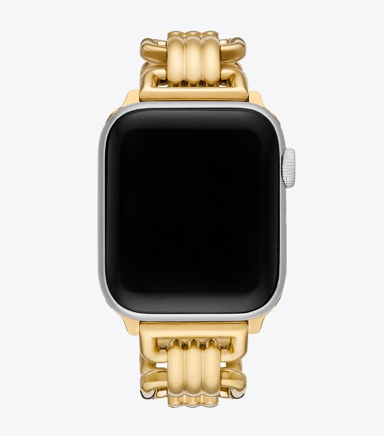 Tory Burch designer watches tory track smart watches Eleanor Band for Apple Watch®, Gold-Tone, 38MM – 40MM   in GOLD 1 detail