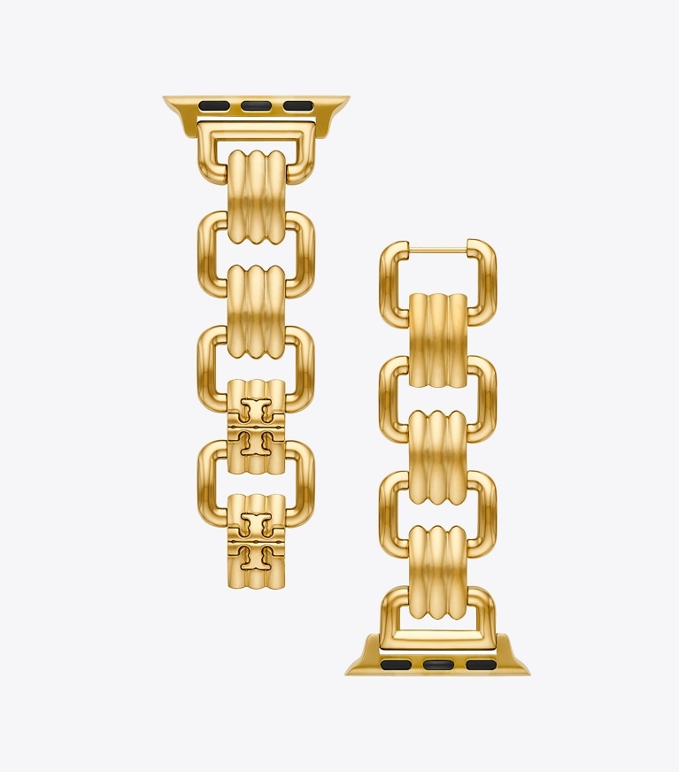 Tory Burch designer watches tory track smart watches Eleanor Band for Apple Watch®, Gold-Tone, 38MM – 40MM   in GOLD 1 front