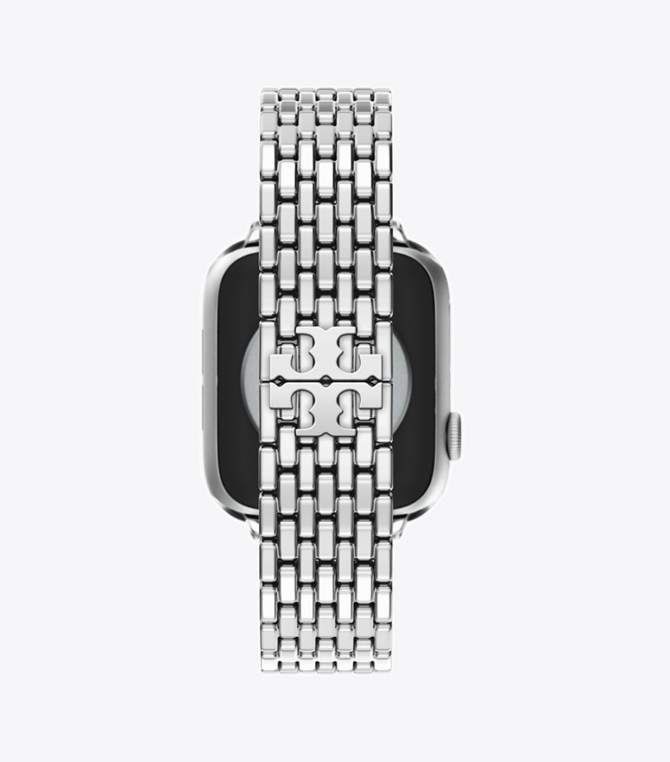 Tory Burch diseñador relojes inteligentes Eleanor Band for Apple Watch® en SILVER volver