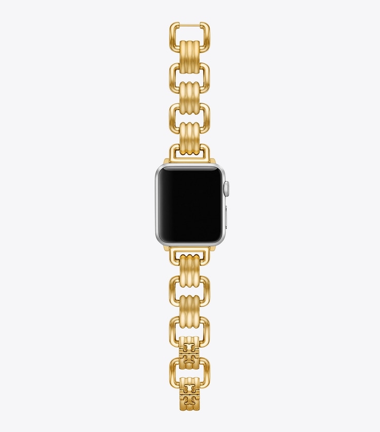 Tory Burch designer smart watches Eleanor Band for Apple Watch® in GOLD front