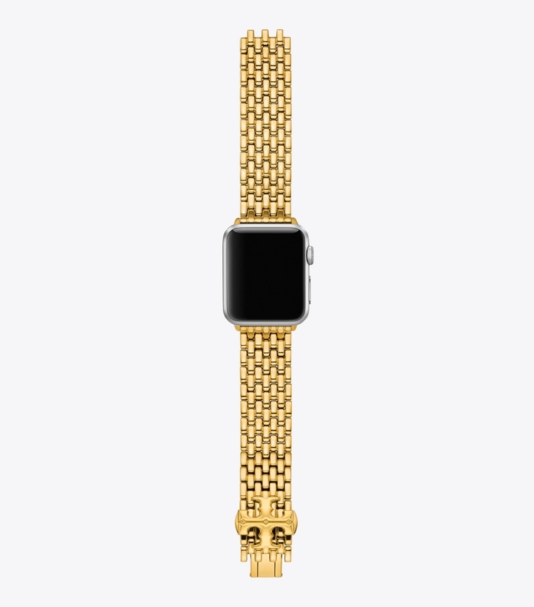 Tory Burch designer watches tory track smart watches Eleanor Band for Apple Watch® in GOLD front