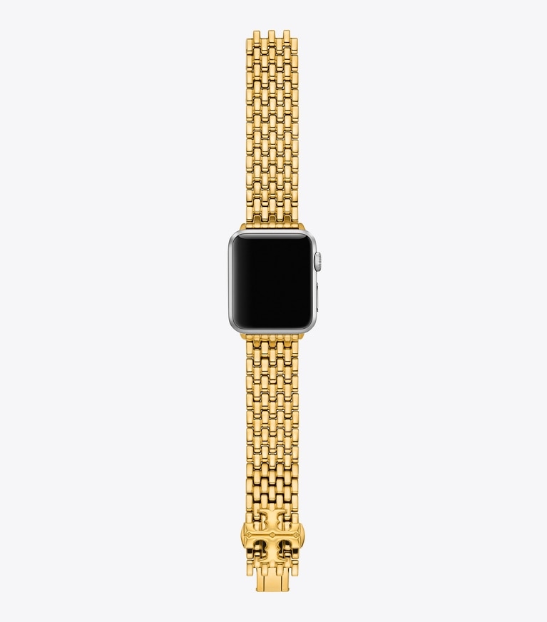 Tory Burch designer watches tory track smart watches Eleanor Band for Apple Watch® in GOLD front