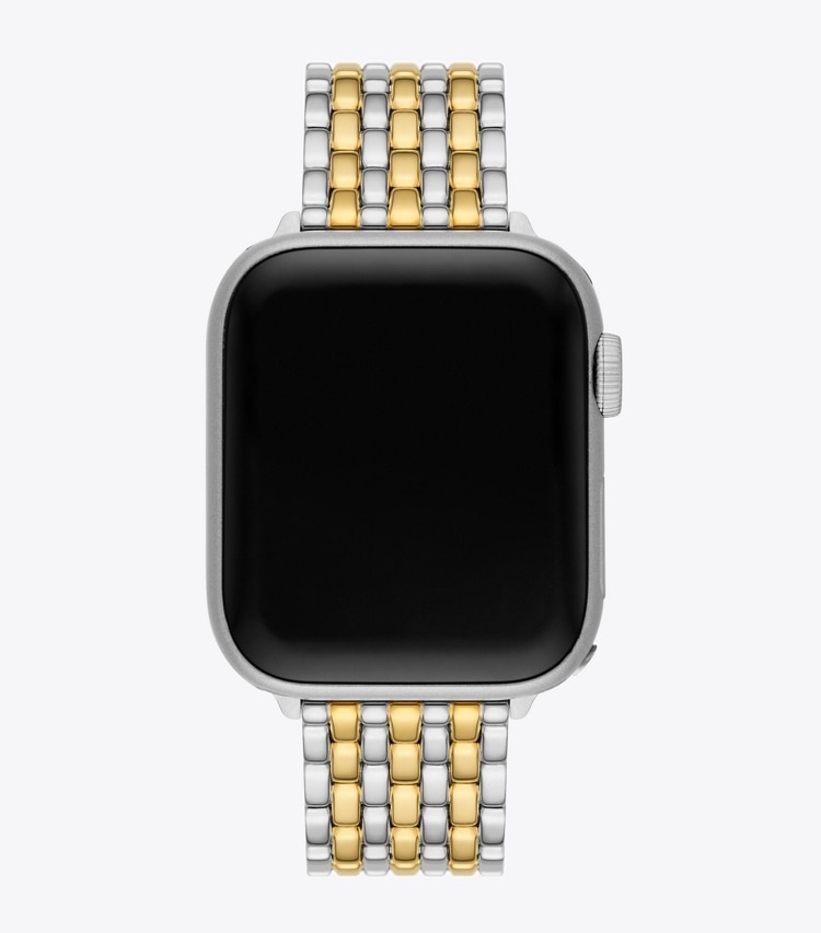 Tory Burch designer watches tory track smart watches Eleanor Band for Apple Watch® in TWO-TONE overhead