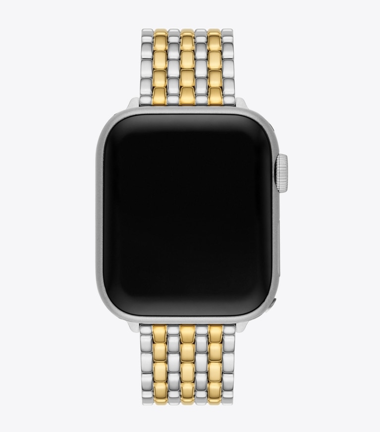 Tory Burch designer watches tory track smart watches Eleanor Band for Apple Watch® in TWO-TONE front