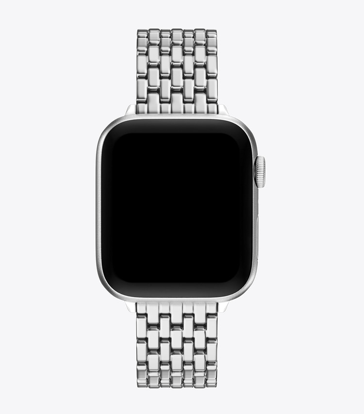 Tory Burch diseñador relojes inteligentes Eleanor Band for Apple Watch® en SILVER vista superior