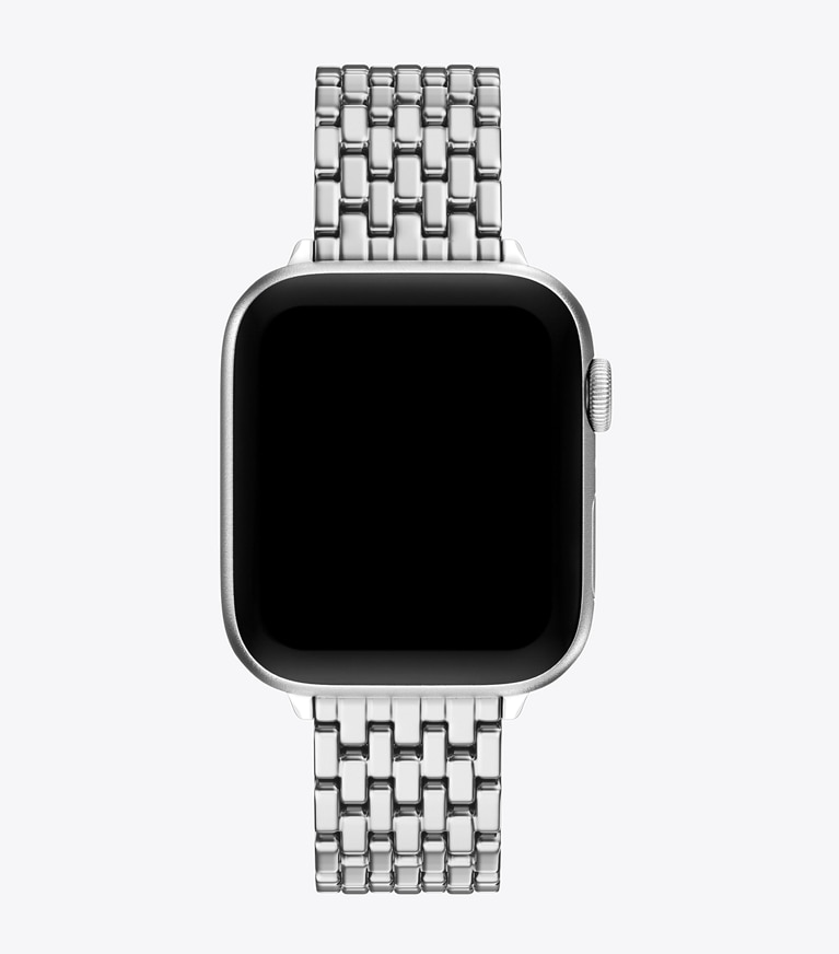Tory Burch diseñador relojes inteligentes Eleanor Band for Apple Watch® en SILVER vista superior