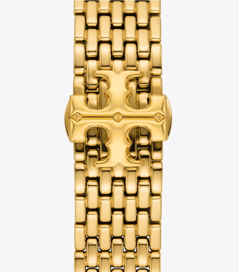Tory Burch designer watches tory track smart watches Eleanor Band for Apple Watch® in GOLD front