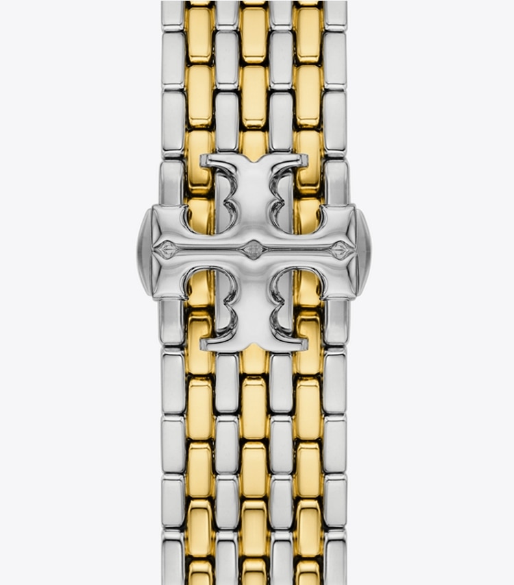 Tory Burch designer watches tory track smart watches Eleanor Band for Apple Watch® in TWO-TONE packable reversible