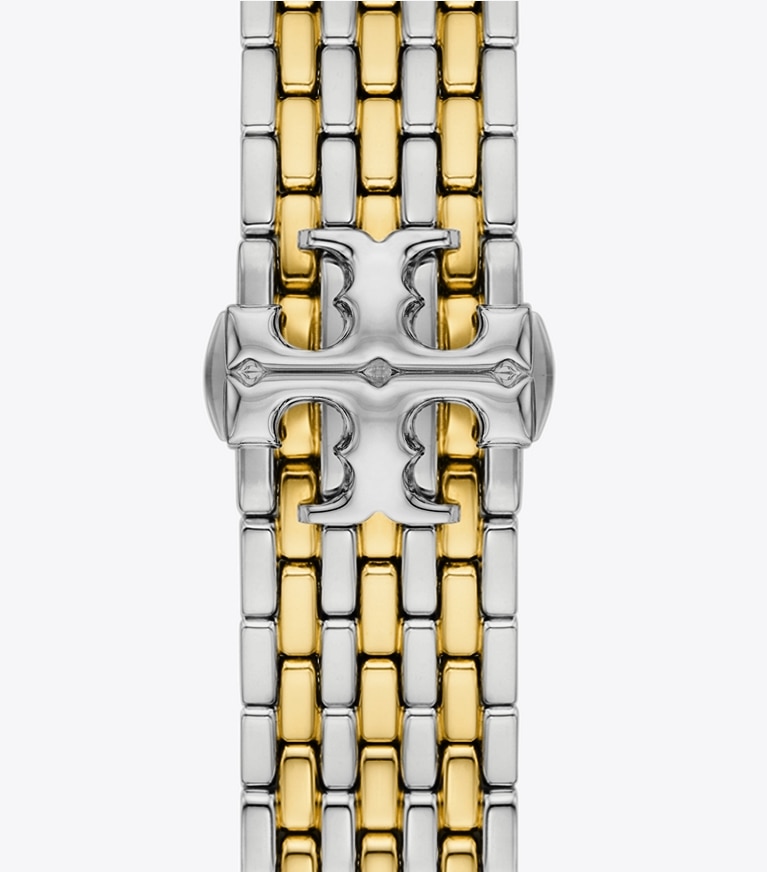 Tory Burch designer watches tory track smart watches Eleanor Band for Apple Watch® in TWO-TONE front