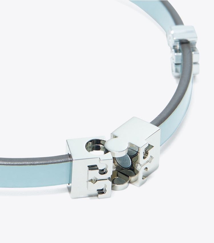 Tory Burch designer bracelets Eleanor Bio Bracelet in Tory Silver / Geyser additional