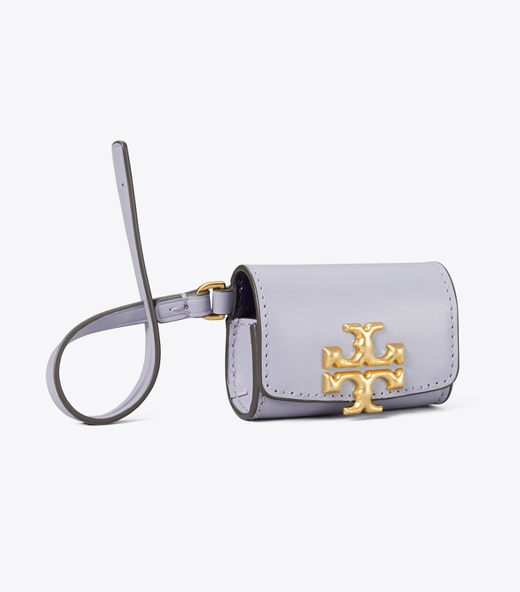 Tory Burch designer tech accessories Eleanor Case for Air Pods in Cloud Blue angle