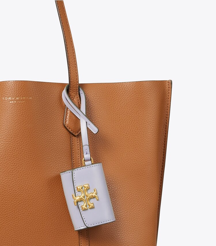 Tory Burch designer tech accessories Eleanor Case for Air Pods in Cloud Blue detail