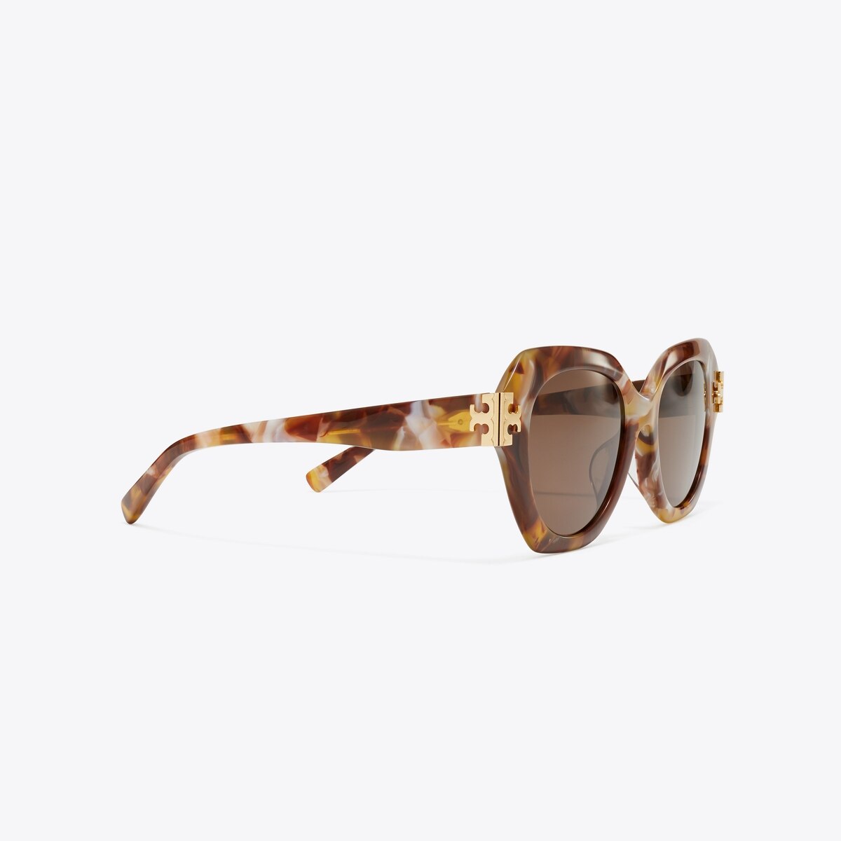 Vintage TORY BURCH oval  cat\'s-eye burgundy/gold sunglasses Eleanor Cat-Eye Sunglasses: Women main image 2