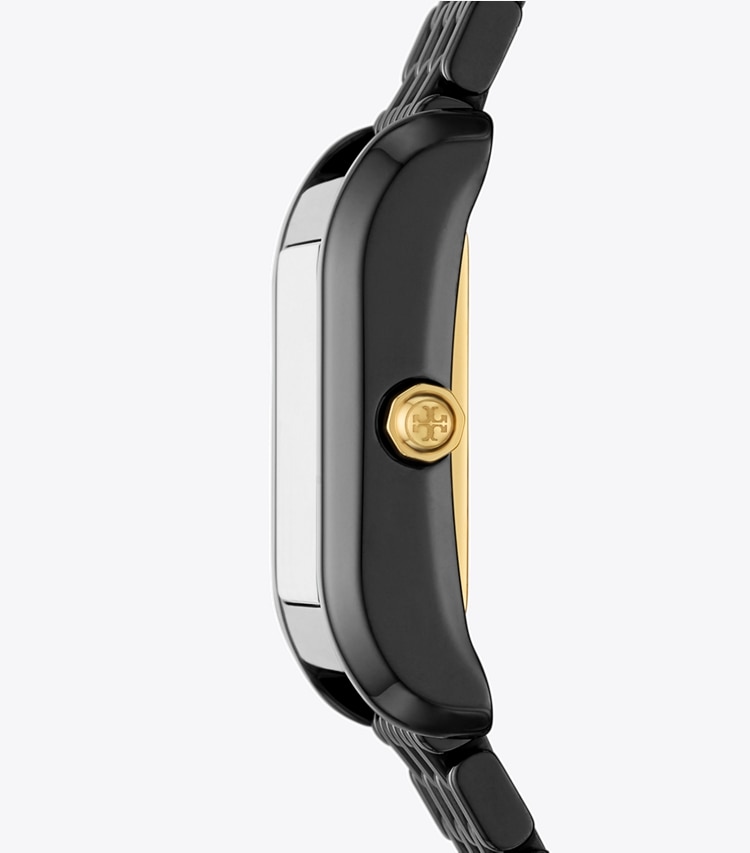Tory Burch designer strap watches Eleanor Ceramic Watch in BLACK CERAMIC side