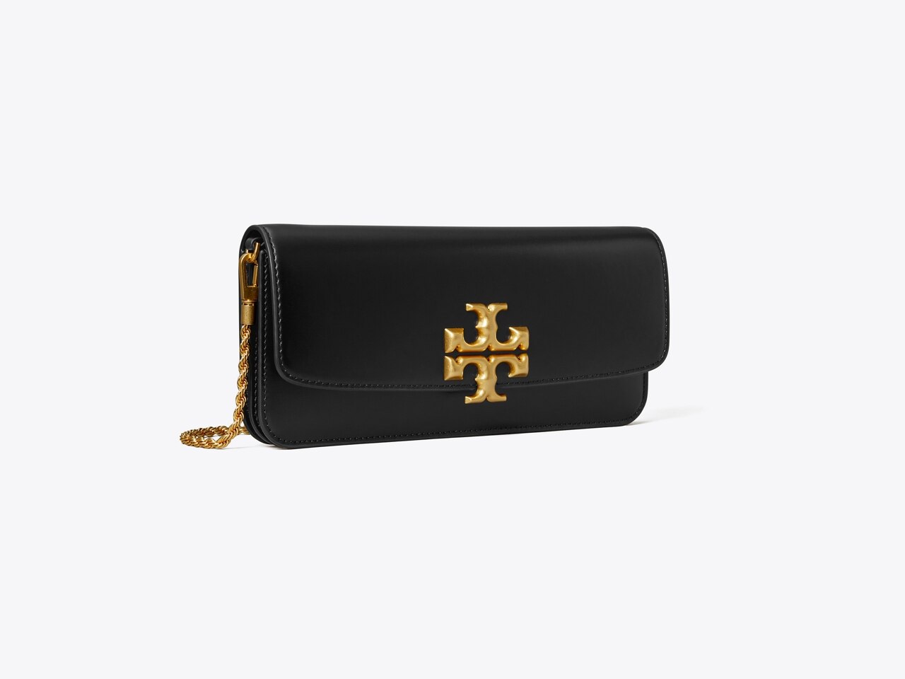 Tory burch logo discount clutch