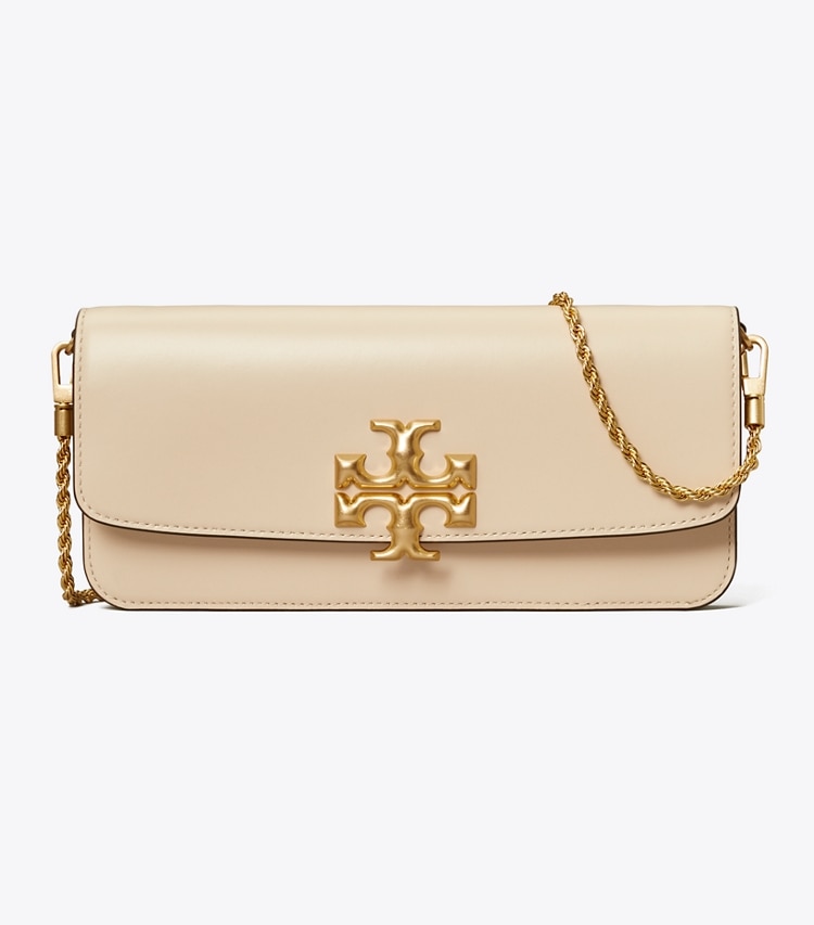 Tory Burch designer clutches Eleanor Clutch in New Cream front