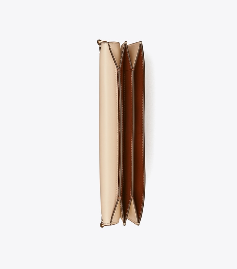 Tory Burch designer clutches Eleanor Clutch in New Cream angle