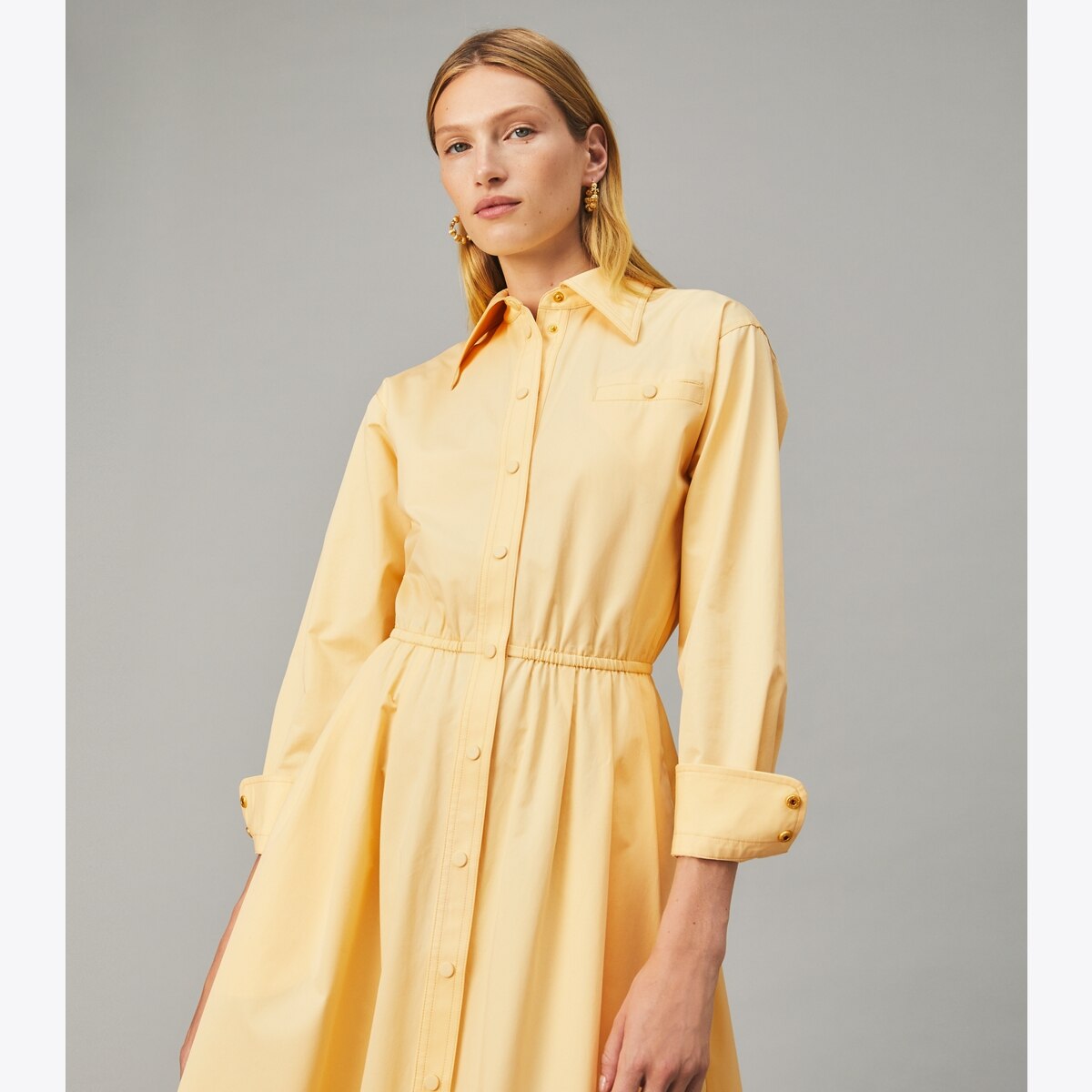 Eleanor Cotton Poplin Dress: Women's Designer Dresses | Tory