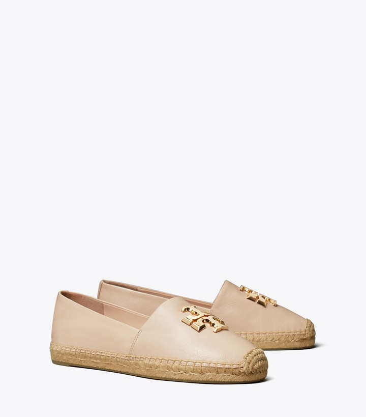 Tory Burch designer espadrilles Eleanor Espadrille in ROSE PINK / GOLD angle