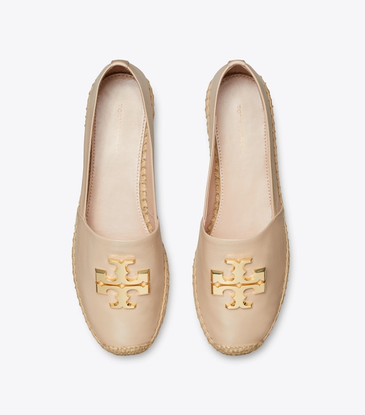 Tory Burch designer espadrilles Eleanor Espadrille in ROSE PINK / GOLD overhead