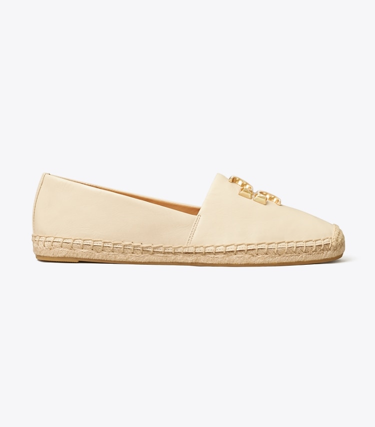 Tory Burch designer espadrilles Eleanor Espadrille in New Cream side
