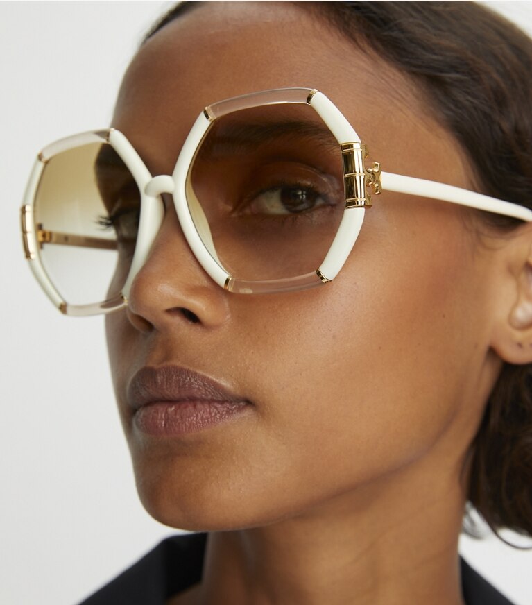 Tory burch discount geometric sunglasses