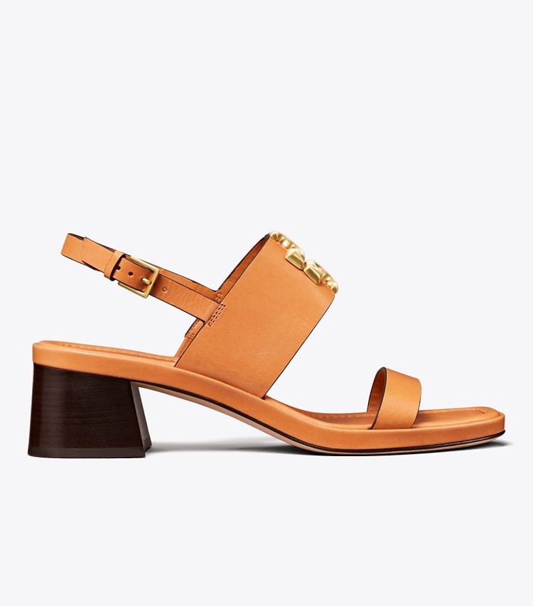 Tory Burch designer sandals Eleanor Heel Sandal in Brandy side