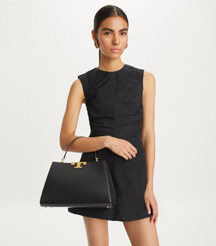 Tory Burch designer henkeltaschen Eleanor Henkeltasche in Black accessory on model