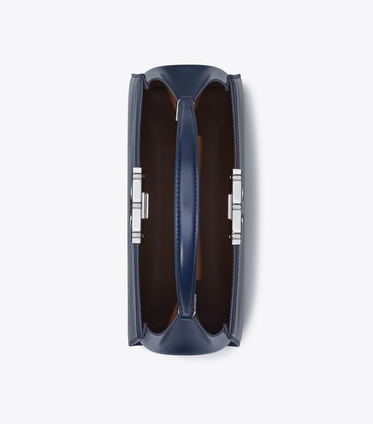 Tory Burch designer henkeltaschen Eleanor Henkeltasche in New Navy angle