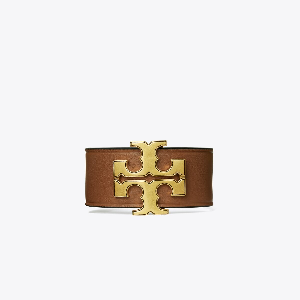 Tory Burch Eleanor Leather Bracelet Tory Gold Cuoio