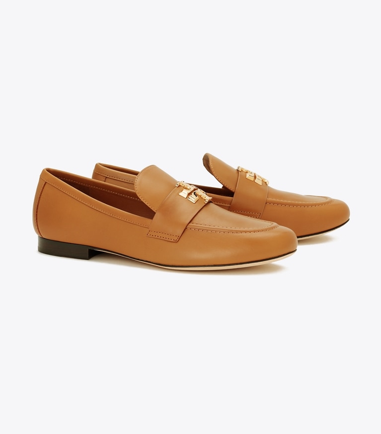 Tory Burch designer フラット エレノア ローファー in CARAMEL CORN angle