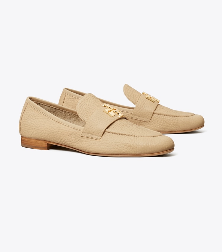 Tory Burch designer flats Eleanor Loafer in SAND STONE angle