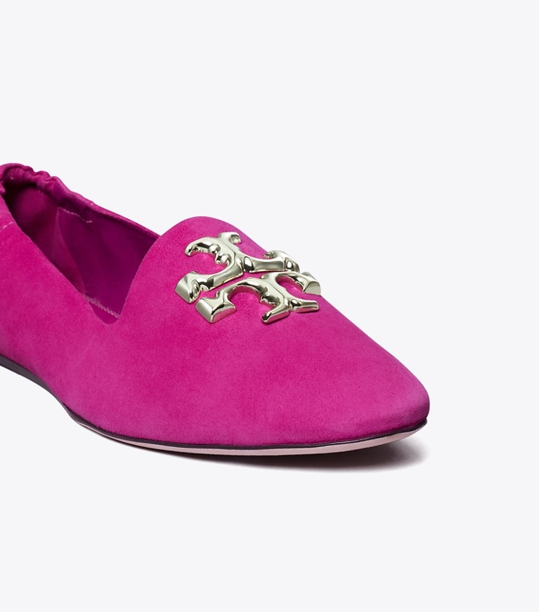 Tory Burch designer flats Eleanor Loafer in Fuchsia angle