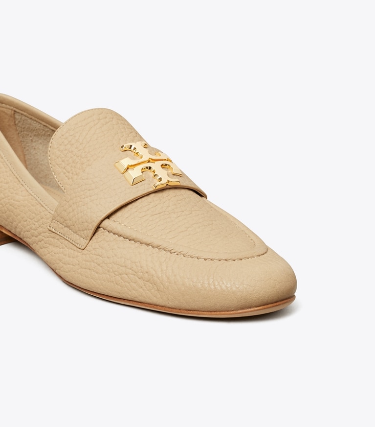 Tory Burch designer flats Eleanor Loafer in SAND STONE angle