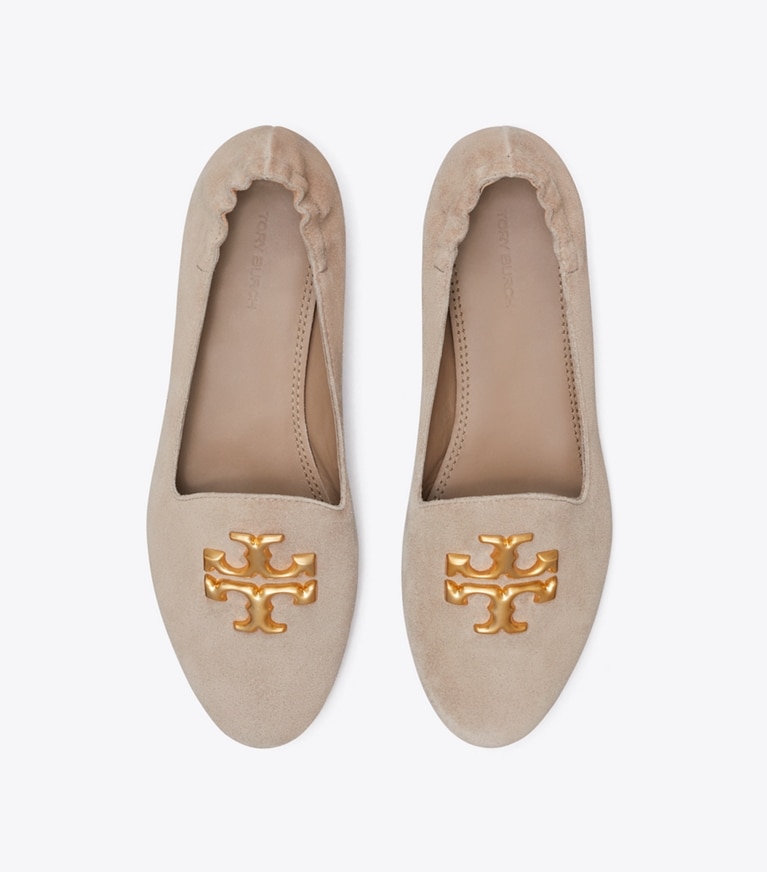 Tory Burch designer flats Eleanor Loafer in Classic Taupe angle