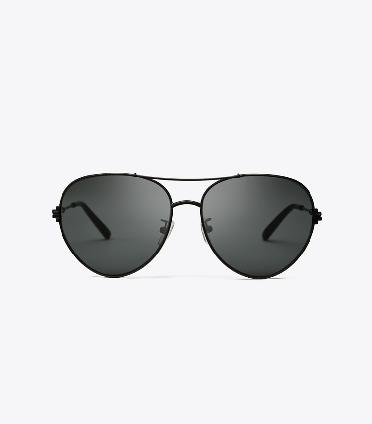 Eleanor Metal Pilot Sunglasses: Women's Designer Sunglasses & Eyewear ...