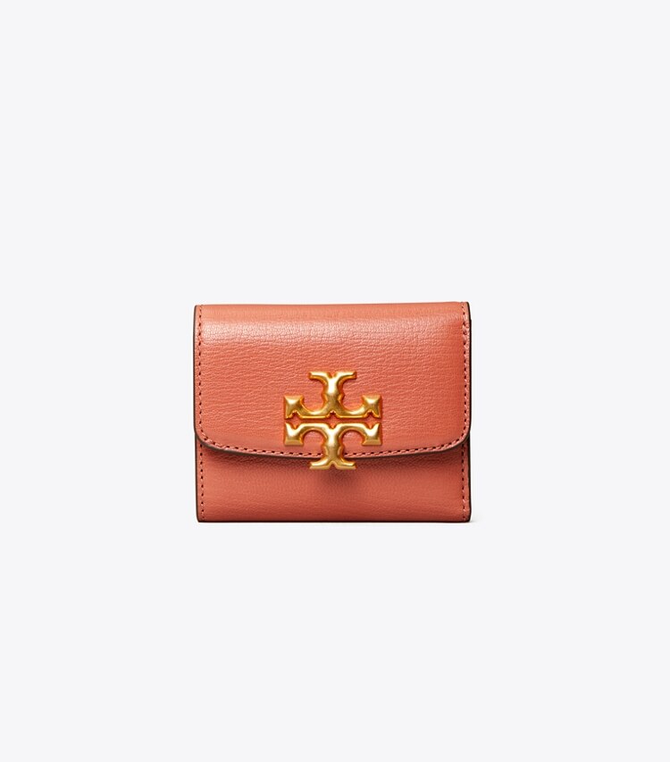 Tory Burch designer wallets Eleanor Mini Wallet in Toasted Pecan front
