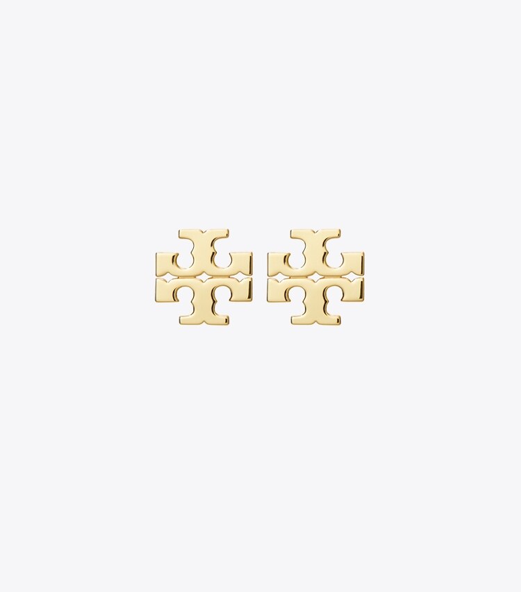 Tory Burch designer ohrringe Eleanor Ohrstecker in Tory Gold front