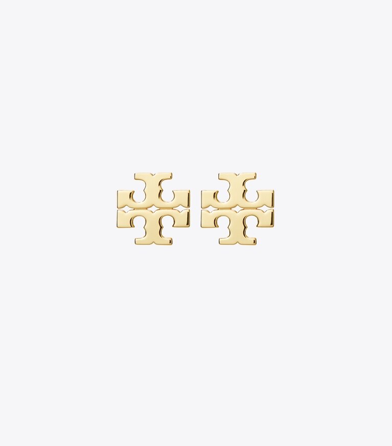 Tory Burch designer ohrringe Eleanor Ohrstecker in Tory Gold front