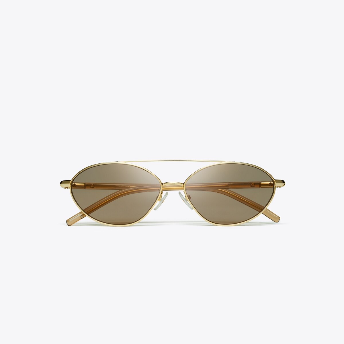NWT Authentic Tory Burch Eleanor Pilot Sunglasses Transparent Camel 57mm (Gold) Eleanor Pilot Sunglasses: Women main image 4