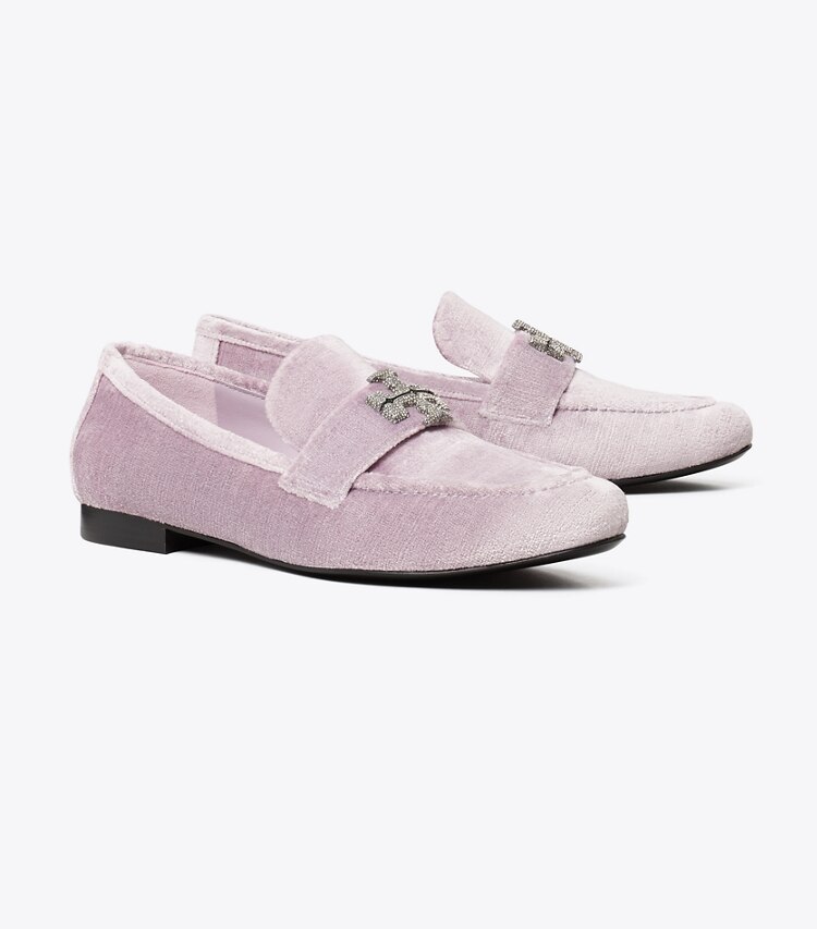 Tory Burch designer フラット エレノア パヴェ ローファー in LILAC angle