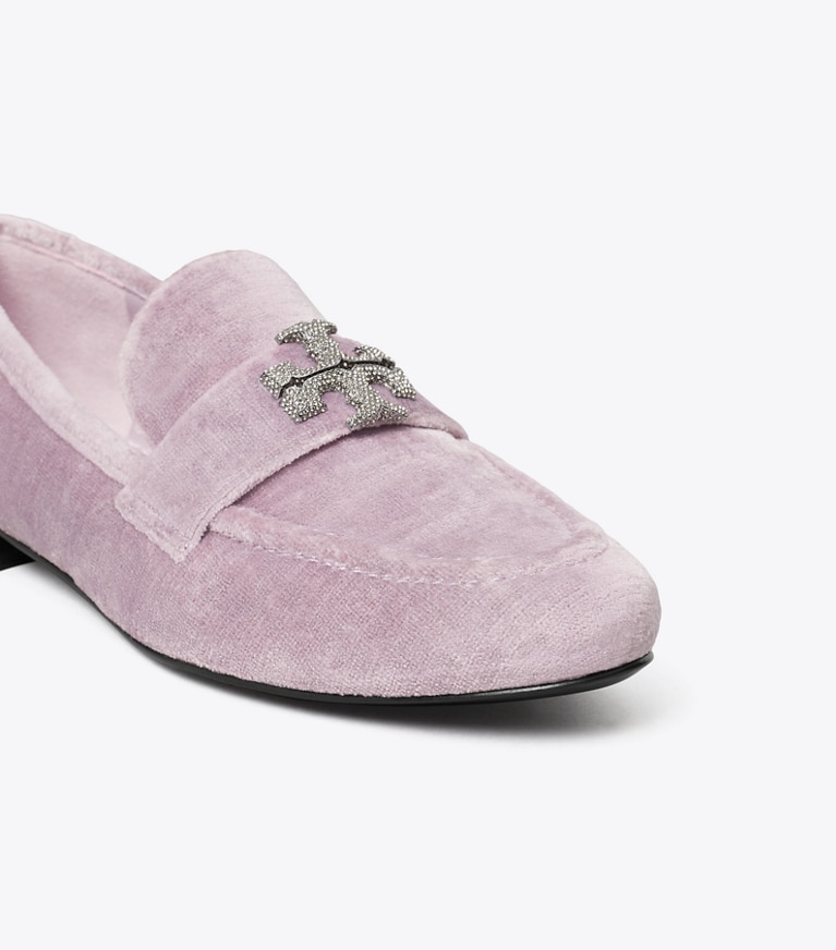Tory Burch designer フラット エレノア パヴェ ローファー in LILAC angle