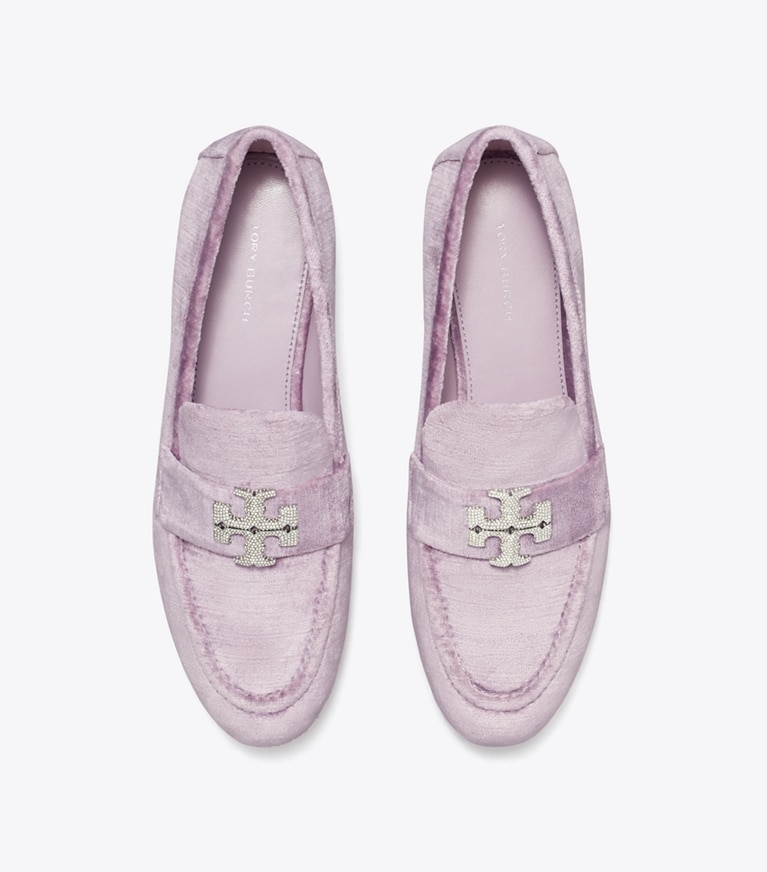 Tory Burch designer フラット エレノア パヴェ ローファー in LILAC angle