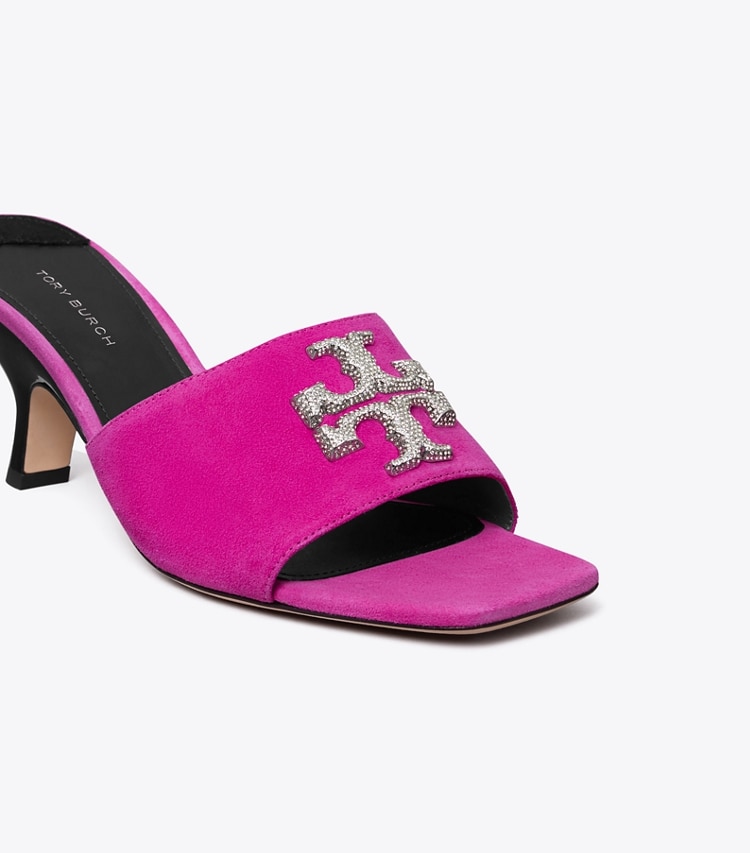 Tory Burch designer サンダル エレノア パヴェ ミュールサンダル in FUCHSIA ディテール