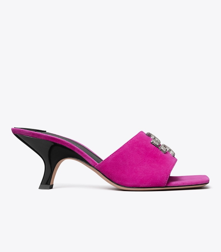 Tory Burch designer サンダル エレノア パヴェ ミュールサンダル in FUCHSIA side