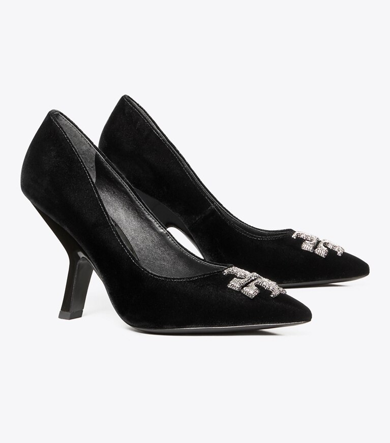 Tory burch black on sale heels