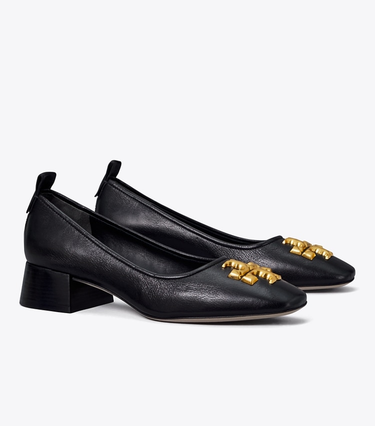 Tory Burch designer heels Eleanor Pump in PERFECT BLACK angle